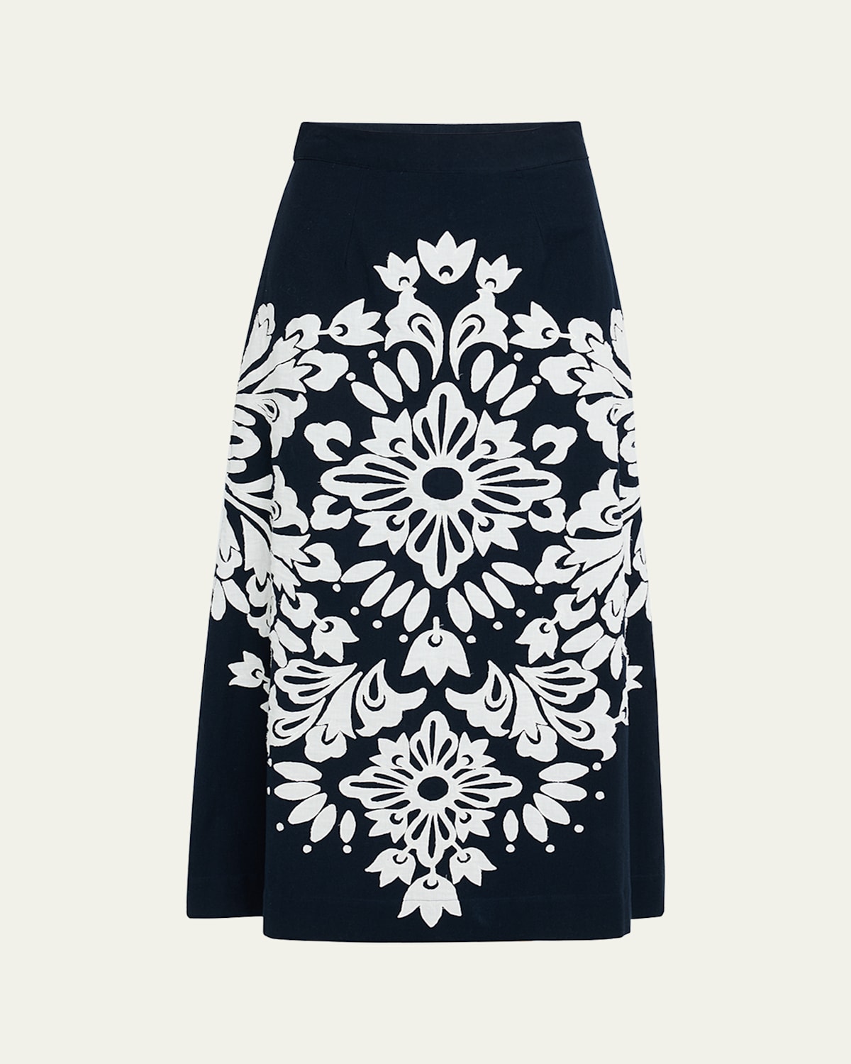 Liliana Appliqué Midi Skirt