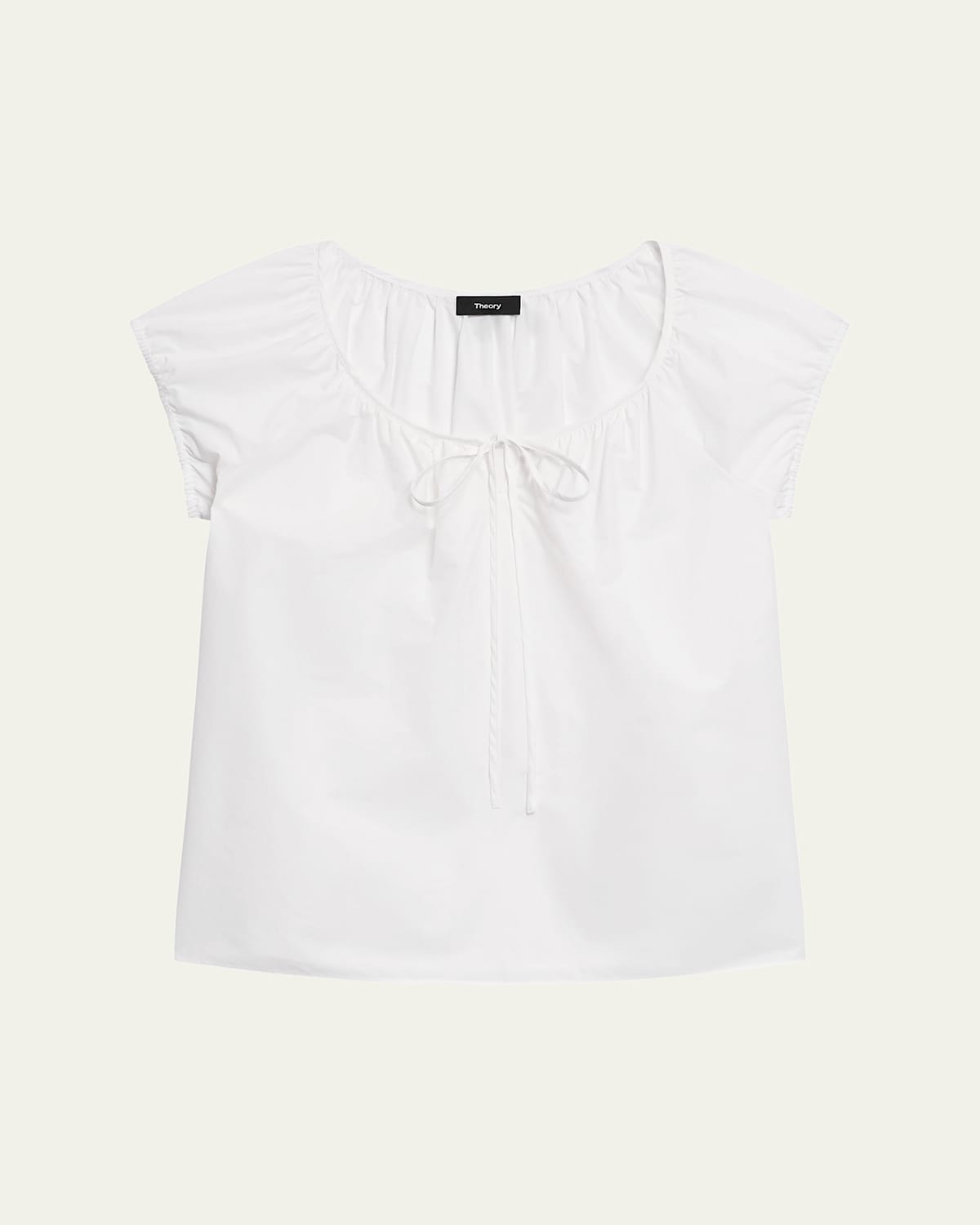 Theory Easy Tie Blouse In White