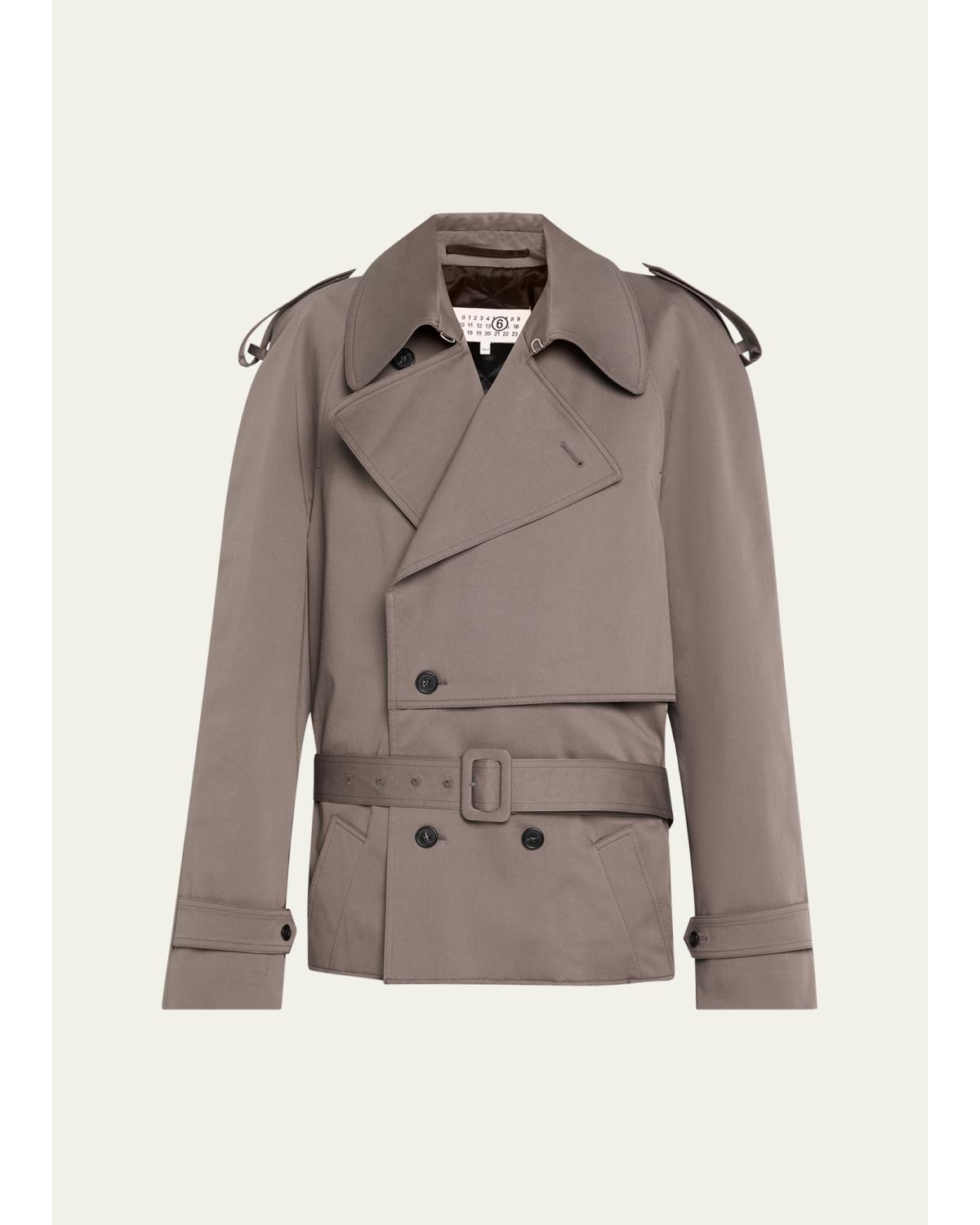 Boxy Trench-Style Sports Jacket