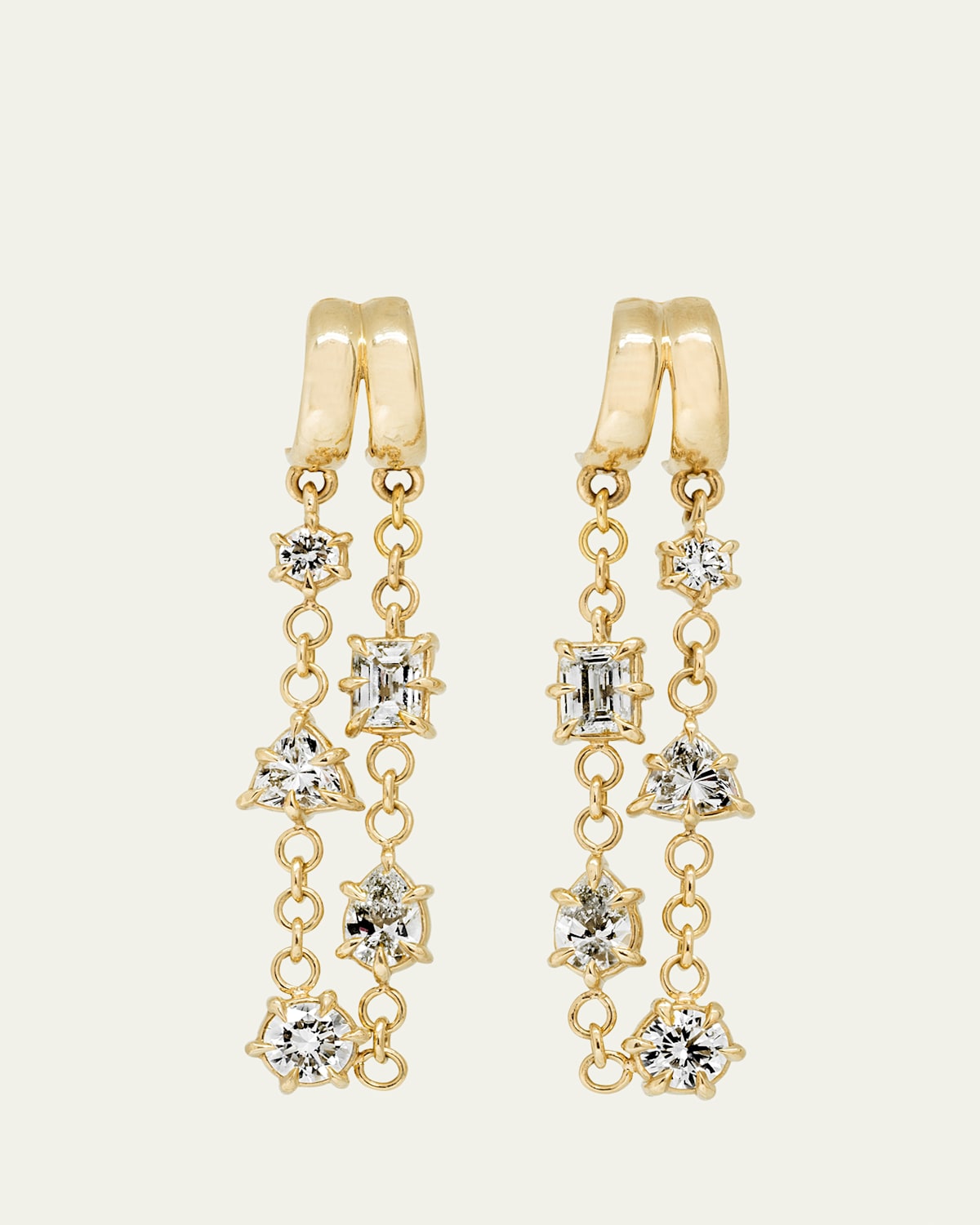 Constellation Double Huggie Multishape Earrings