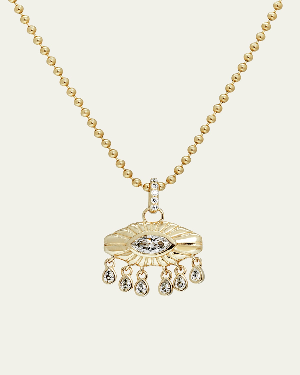Protection Collection Crying Eye on Ball Chain Necklace