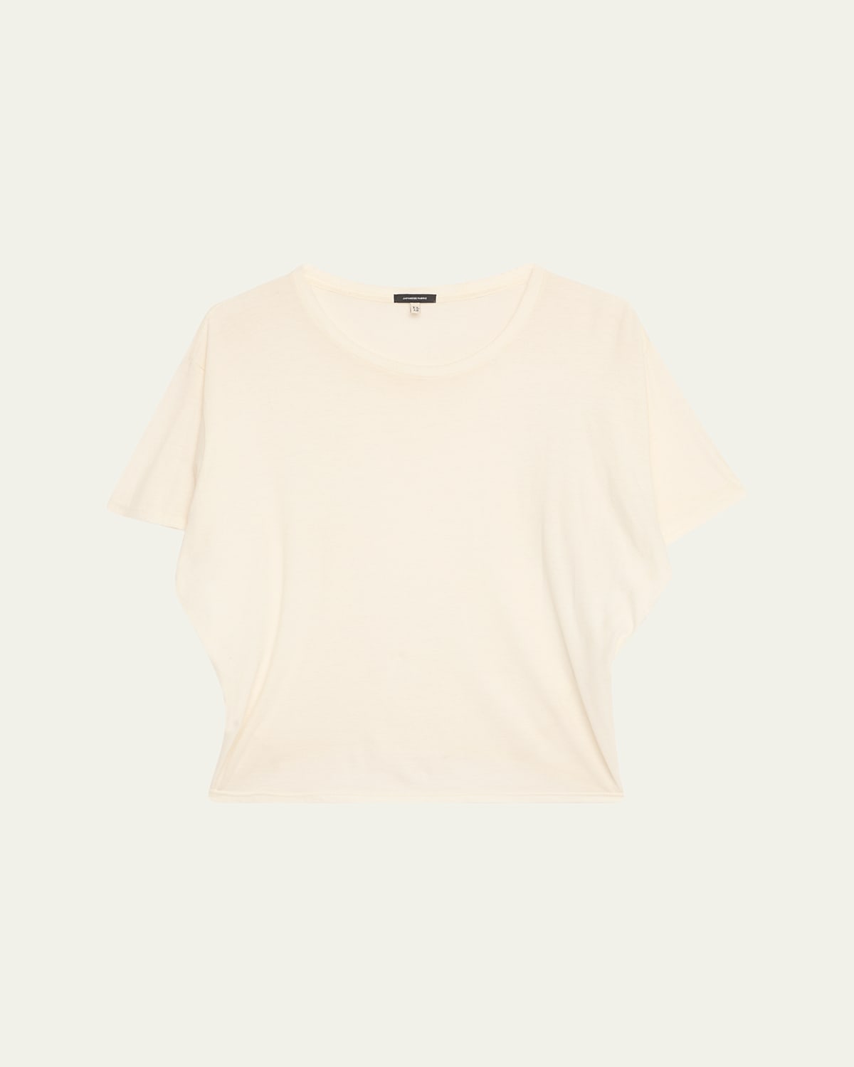 R13 Cashmere-blend Tight Waist Tee In White