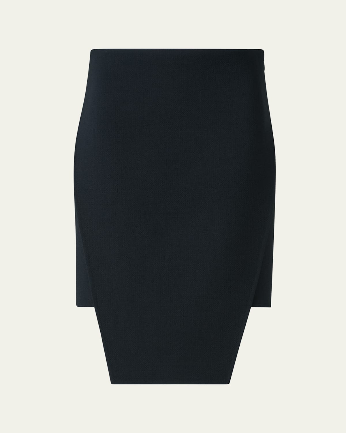 Akris Trapezoid Apron Mini Skirt In Black