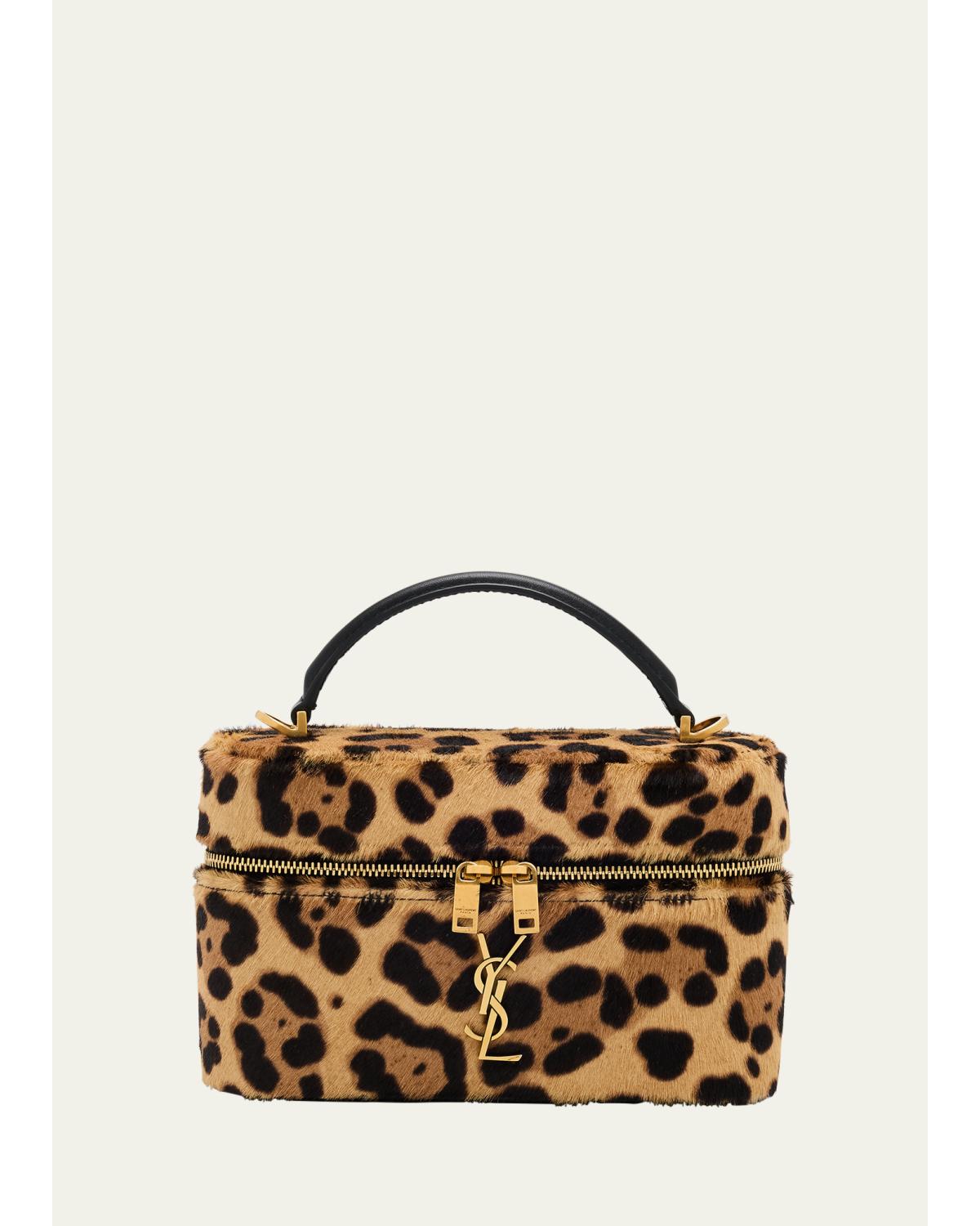 YSL Vanity Bag in Leopard-Print Calf Hair