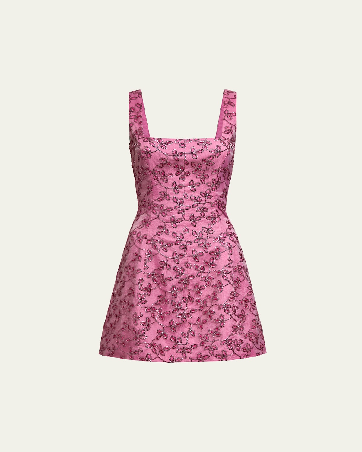 Brooke Floral Sequined Mini Dress