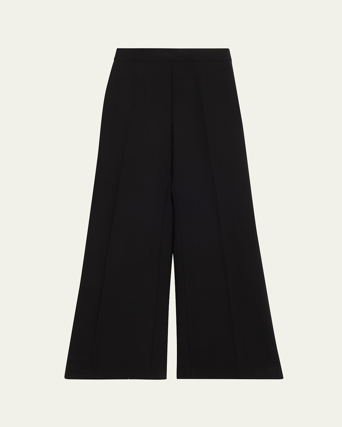 Carolina Herrera High-rise Wide-leg Wool Pants In Black