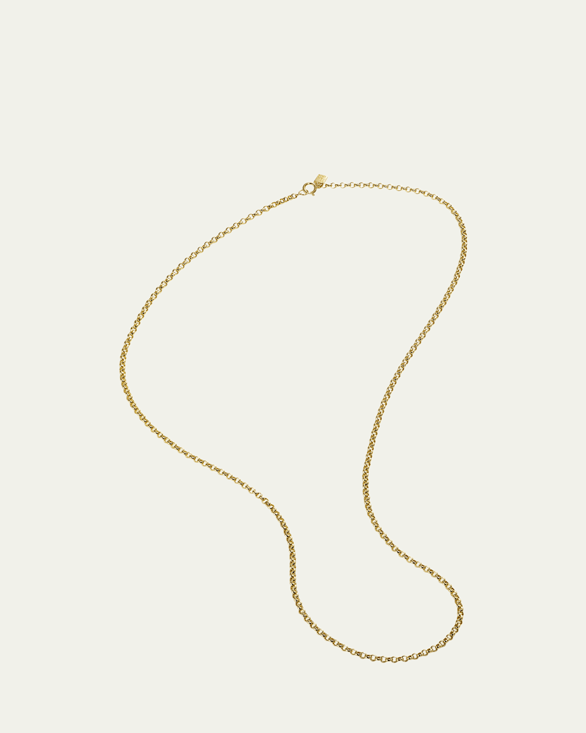 14K Yellow Gold Belcher Chain Necklace