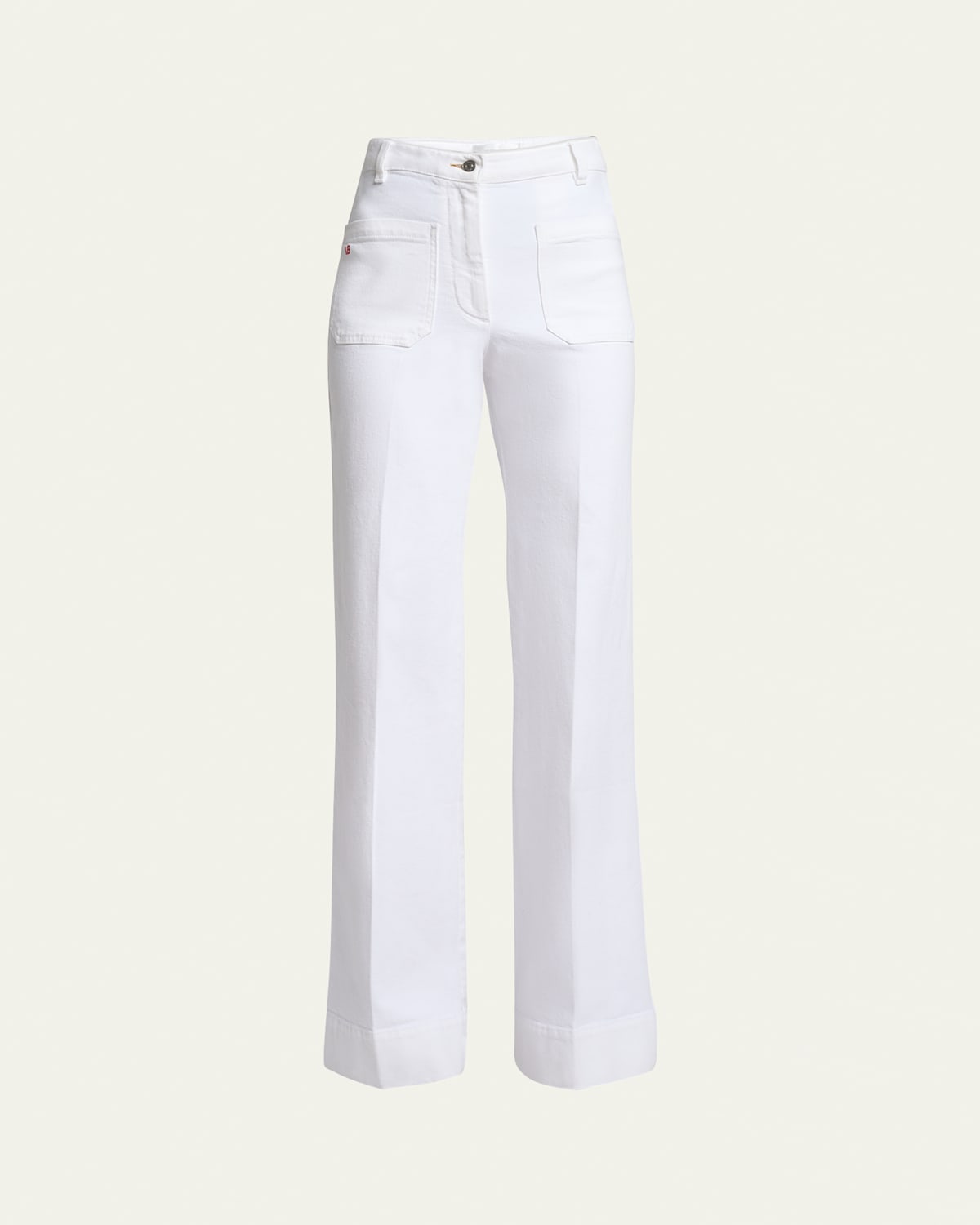 Alina Wide Leg Regular Jeans, White