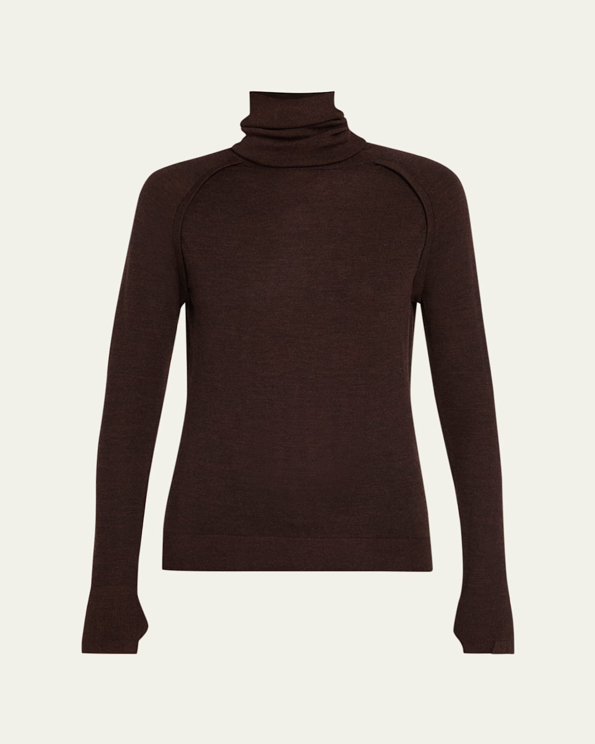 Turtleneck Raglan Long-Sleeve Sweater