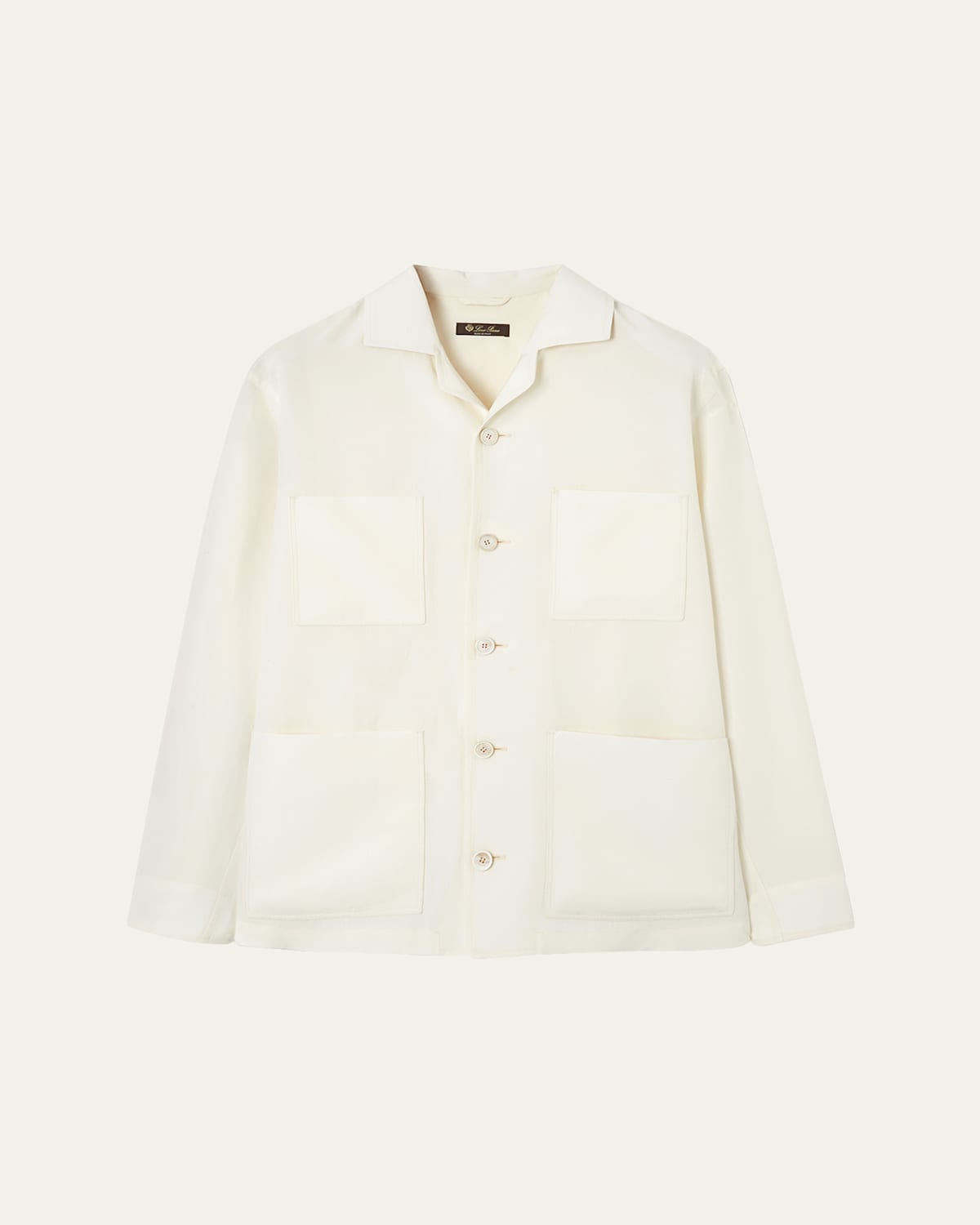 Loro Piana Men's Joele Linen And Silk Overshirt
