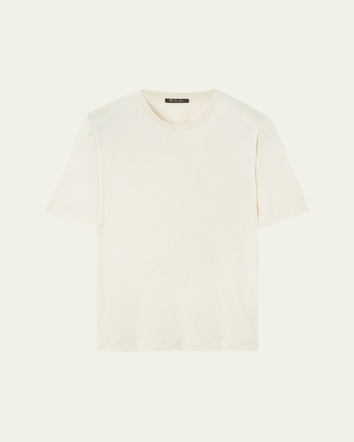 Loro Piana Men's Mazzorbo Silk And Cotton Crewneck T-shirt