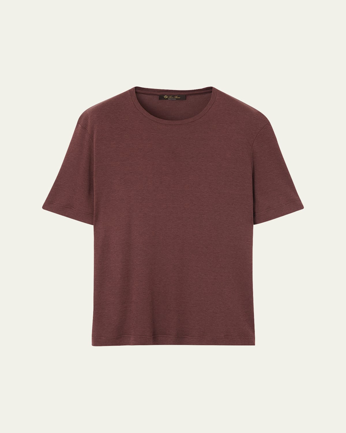 Men's Mazzorbo Silk and Cotton Crewneck T-Shirt