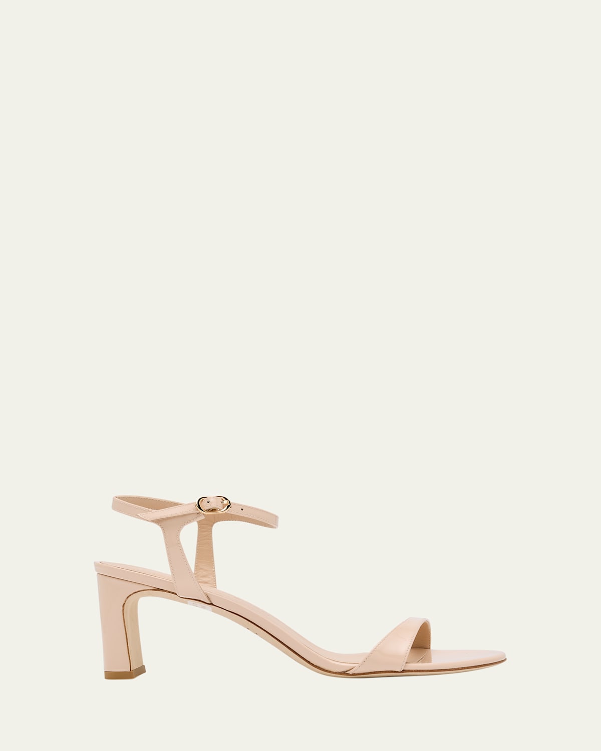 STUART WEITZMAN BABETTE PATENT ANKLE-STRAP SANDALS 
