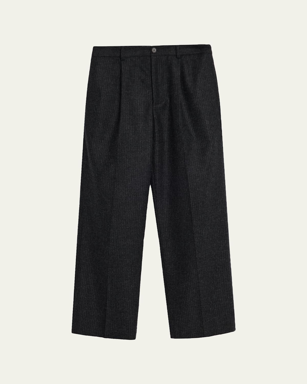 Frame Men's Pinstripe Wide Leg Trousers In Blue