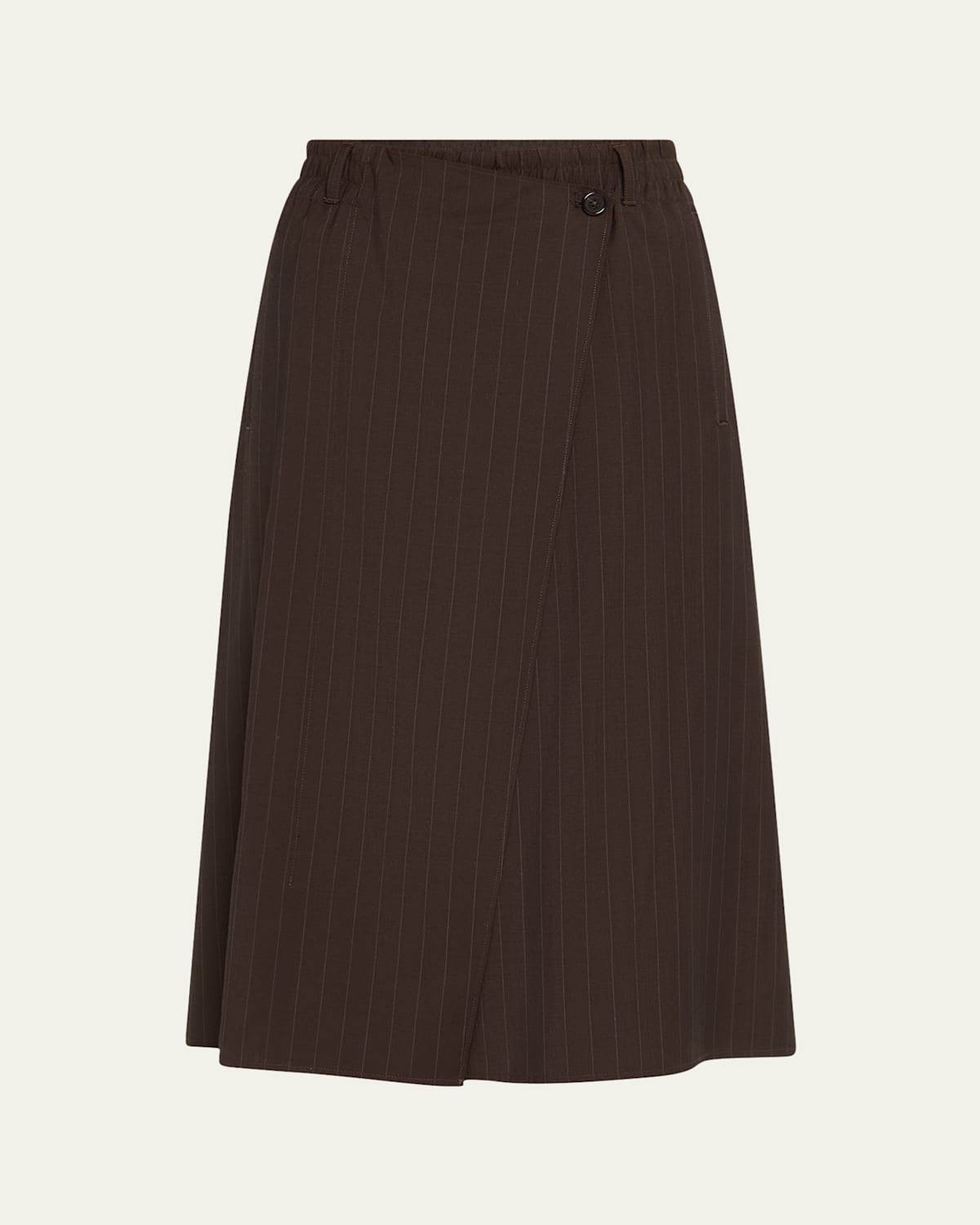 Pinstripe Wrap Shorts