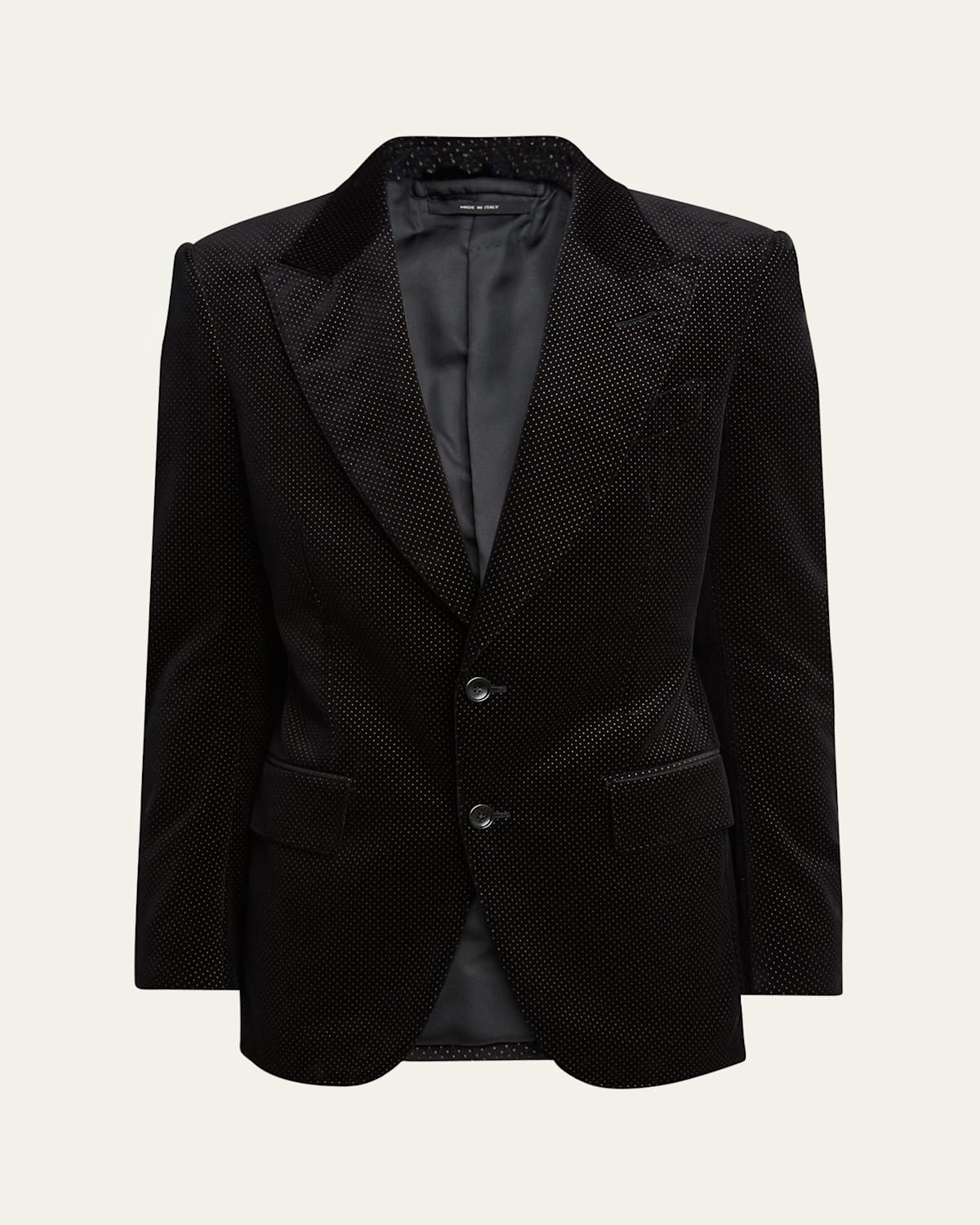 Men's Dyllan Velvet Polka Dot Dinner Jacket