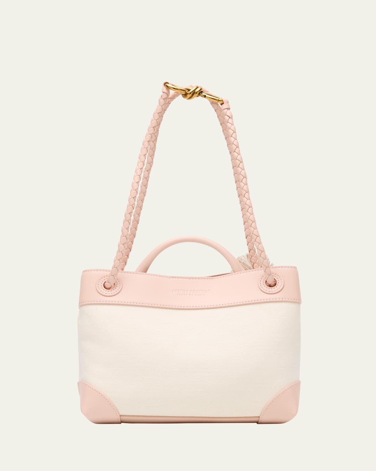 Bottega Veneta Andiamo Canvas And Nappa Small Top-handle Bag