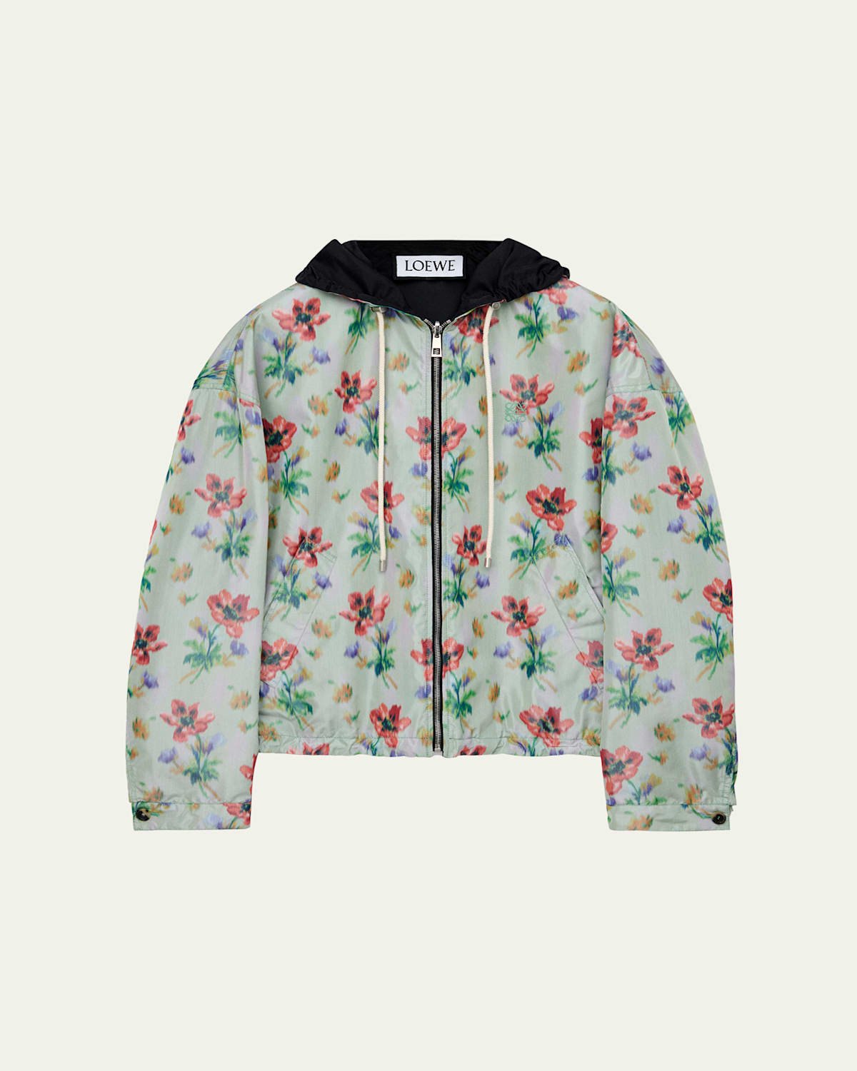 Loewe Men's Reversible Floral-print Windbreaker In Multi