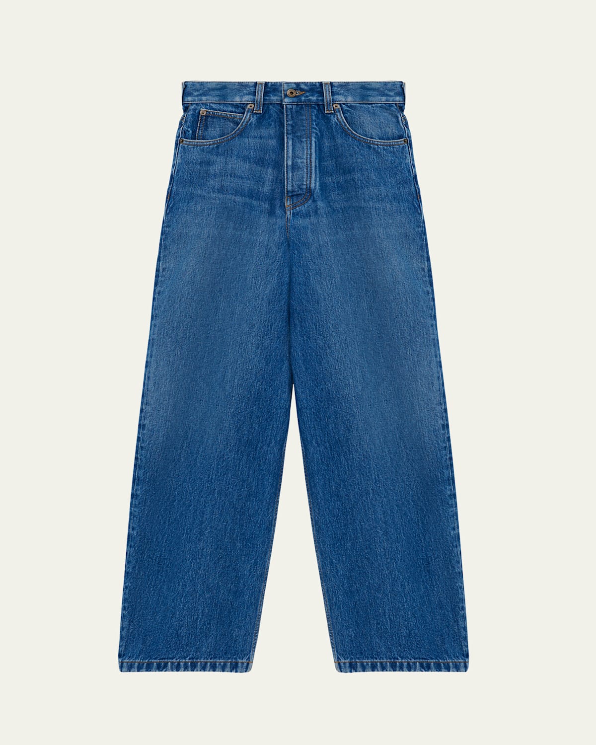 Men's Straight Fit Cropped Jeans