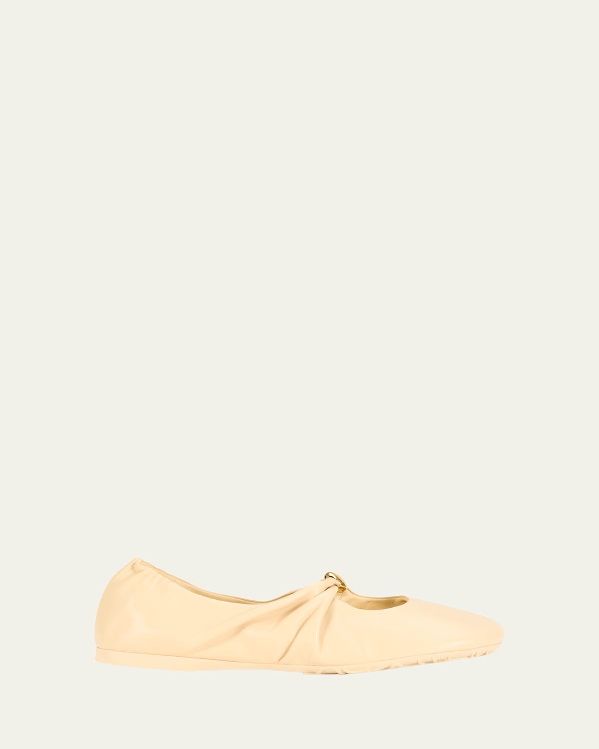 Pebble Soft Leather Ballerina Flats