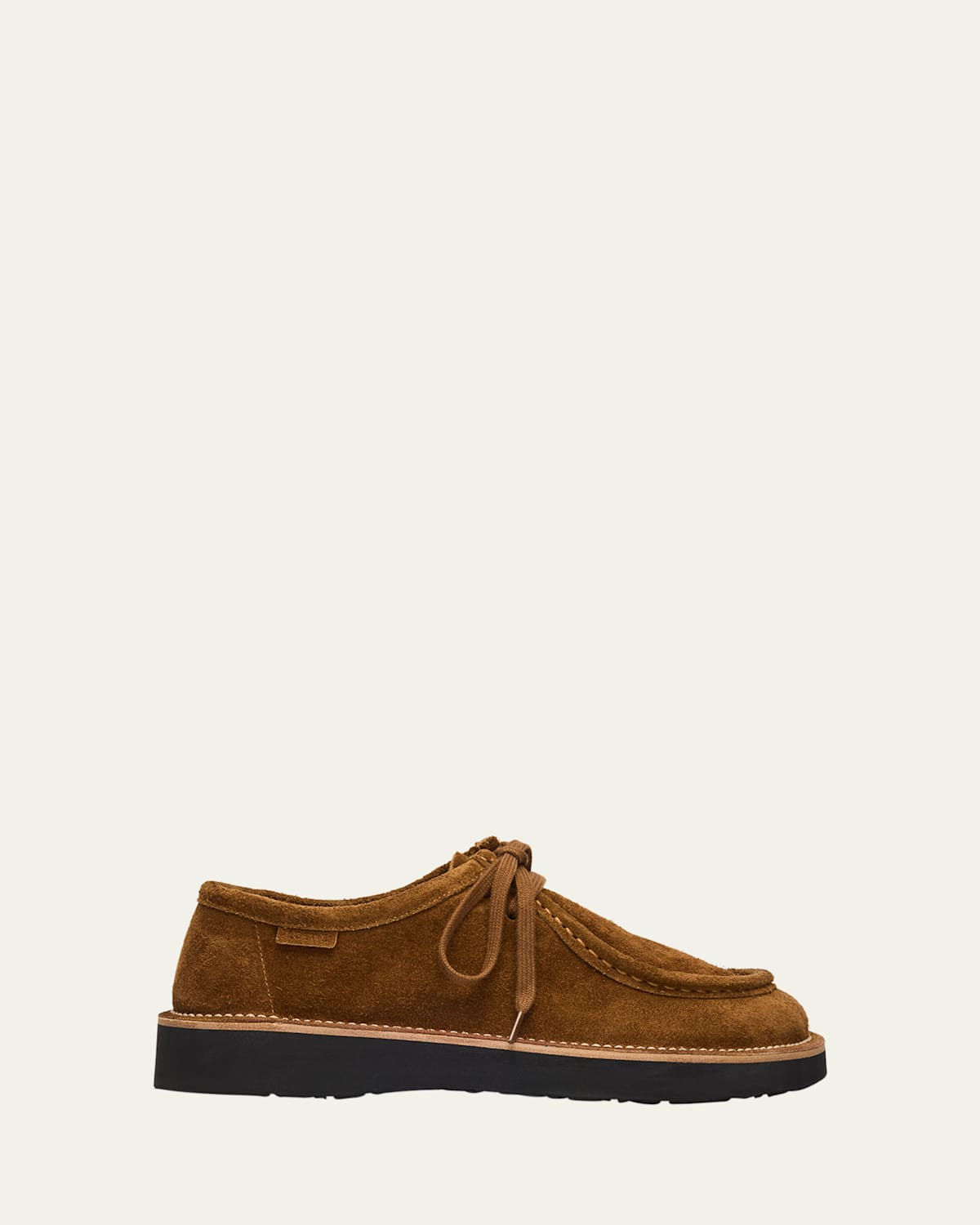 Loewe Faro Suede Lace-up Derby Shoes In Burgundy