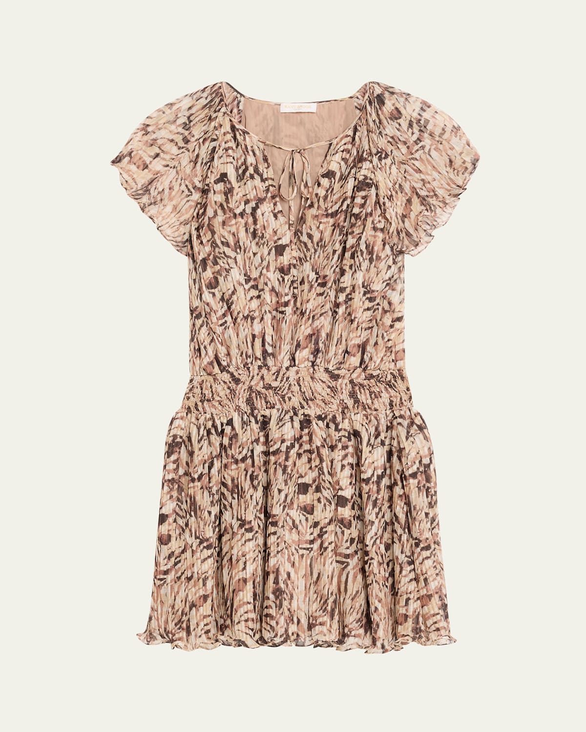 Felicia Pleated Mini Dress