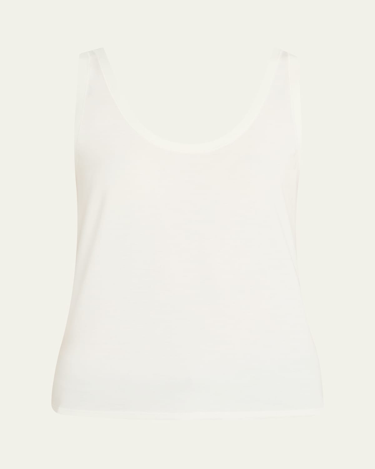 Theory Sweater Trim Tank Top In White