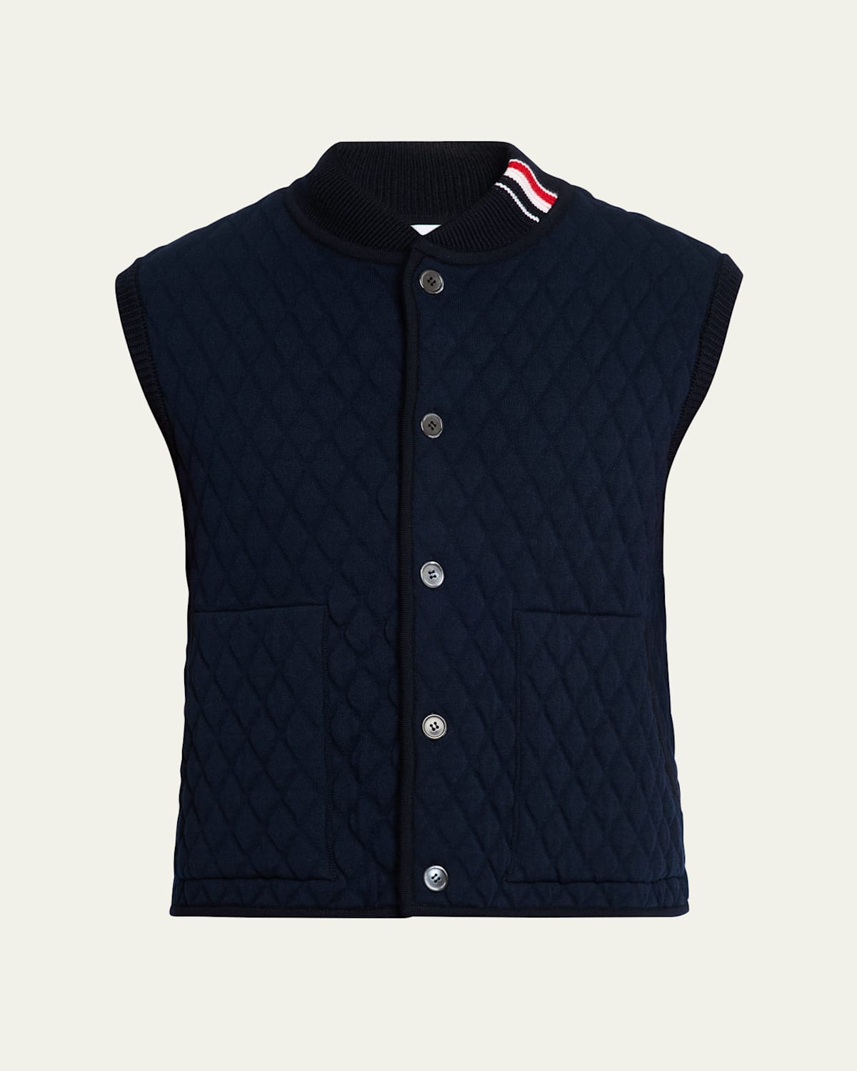 Men’s Wool Quilted Knit Vest