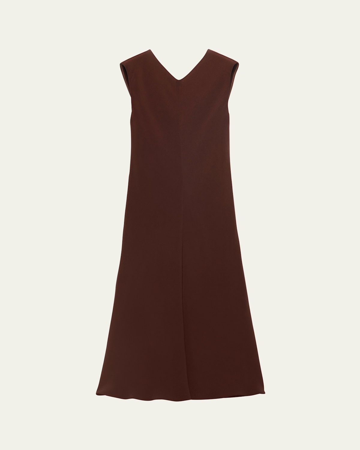 Prada Sleeveless Open-back Cady Crepe Midi Dress