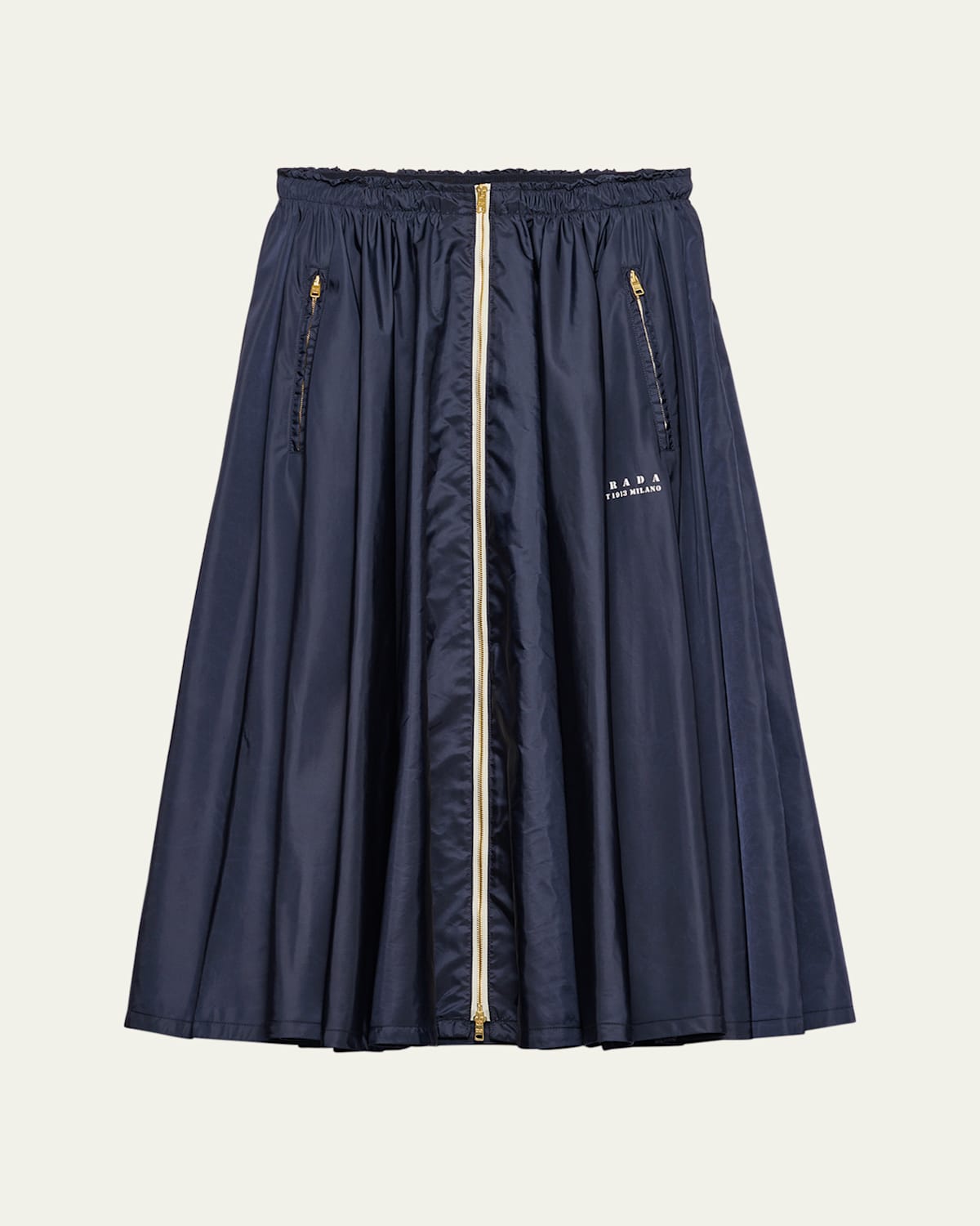 Shop Prada Re-nylon Pleated Full Skirt
