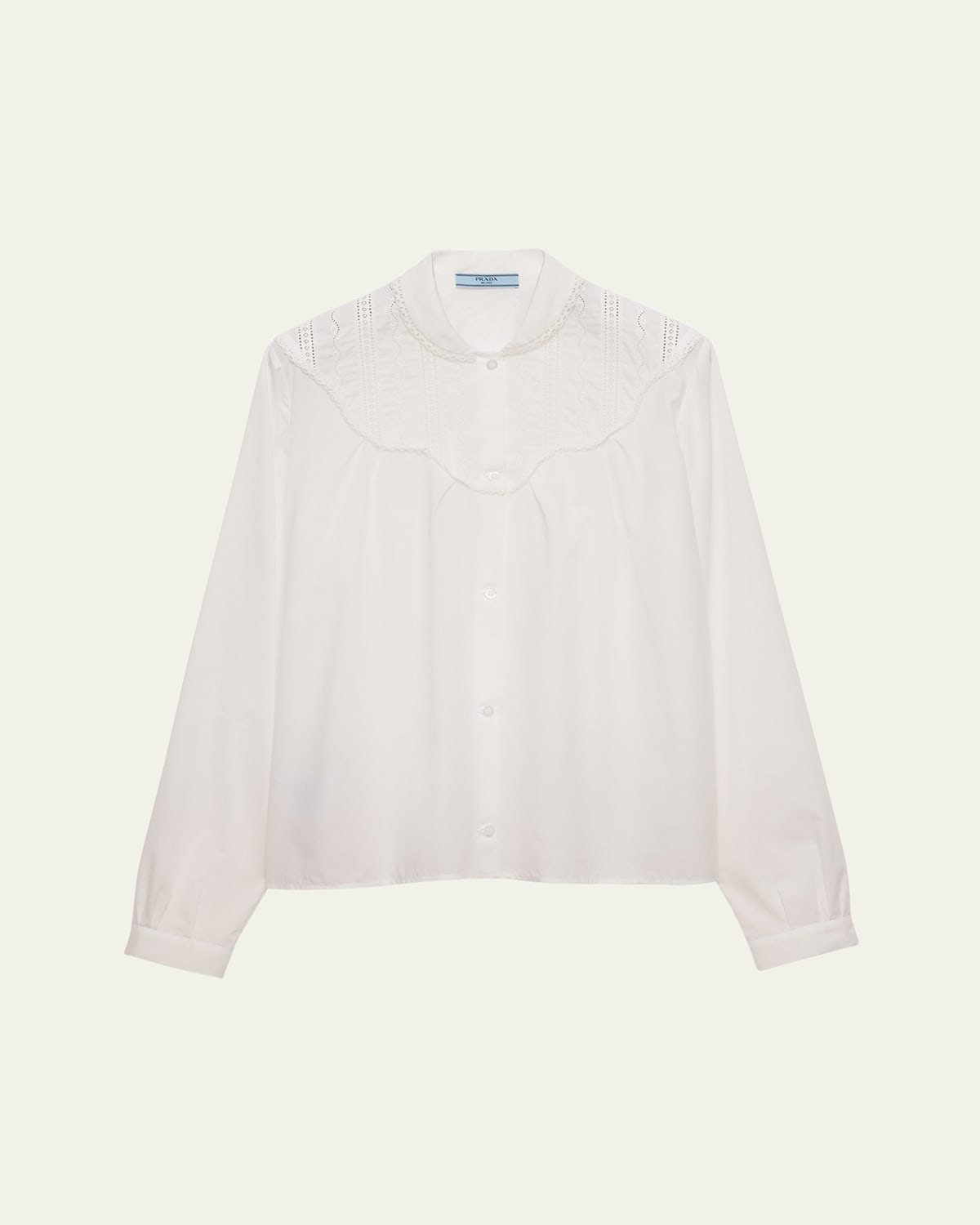 Prada Batista Embroidered Blouse