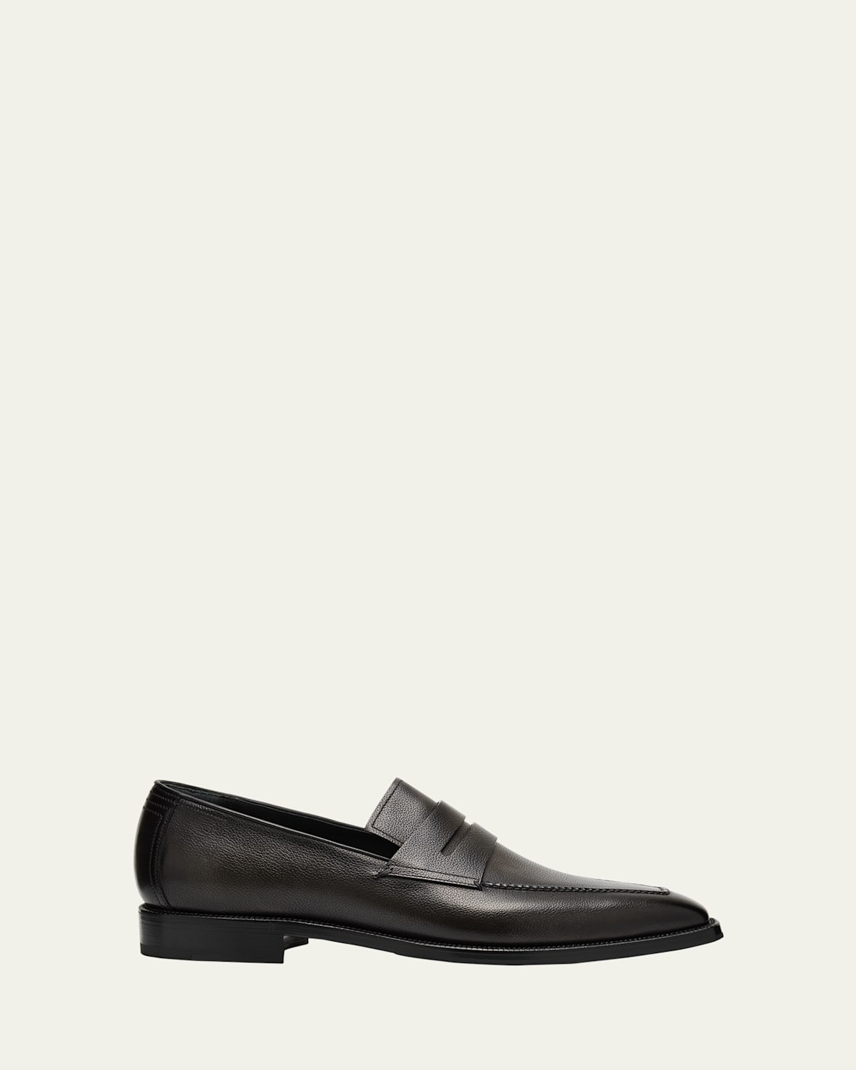 Berluti Men's Andy Demesure Neo Flex Leather Penny Loafers In Black