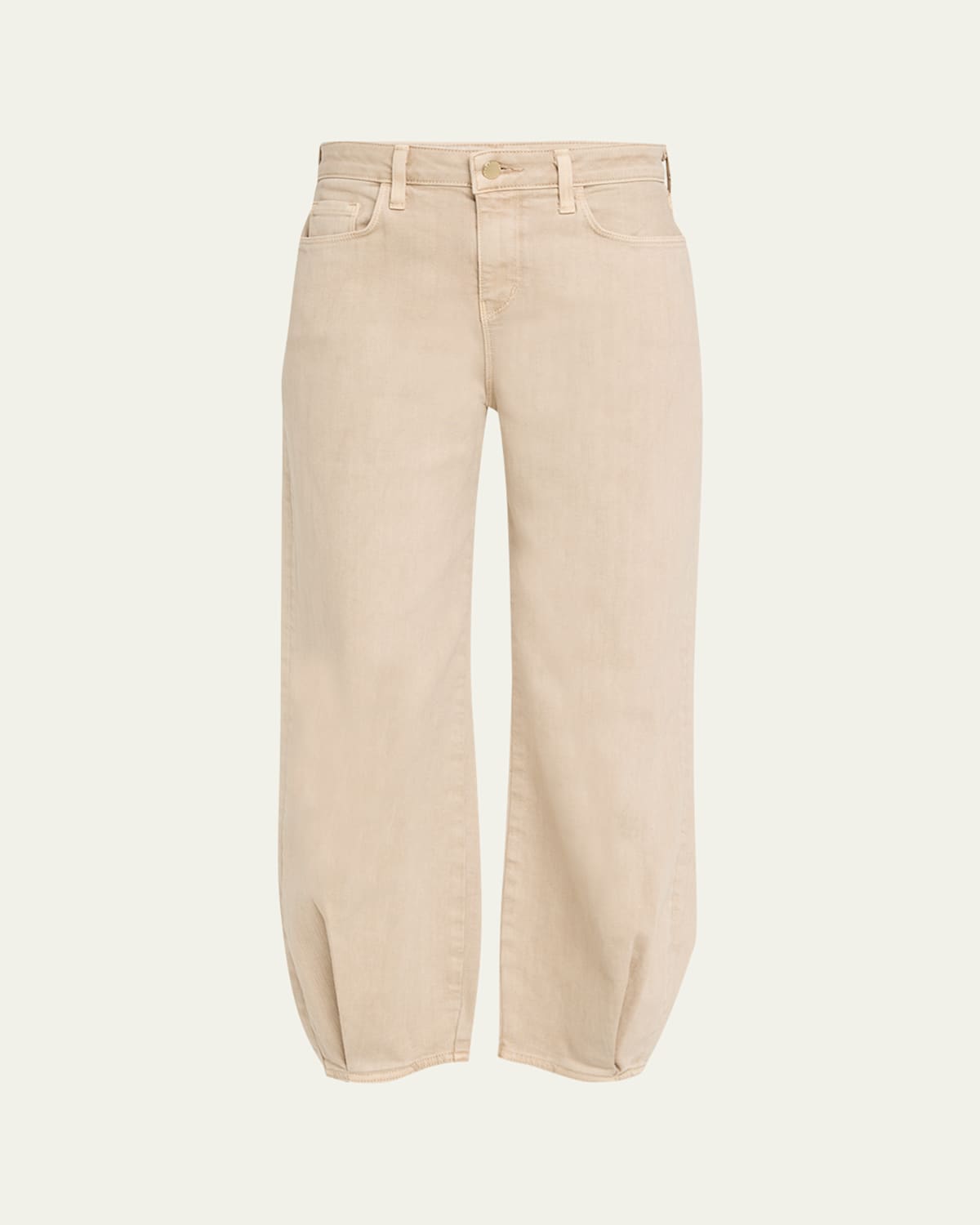 L'agence Krista Tapered Jeans In Neutral