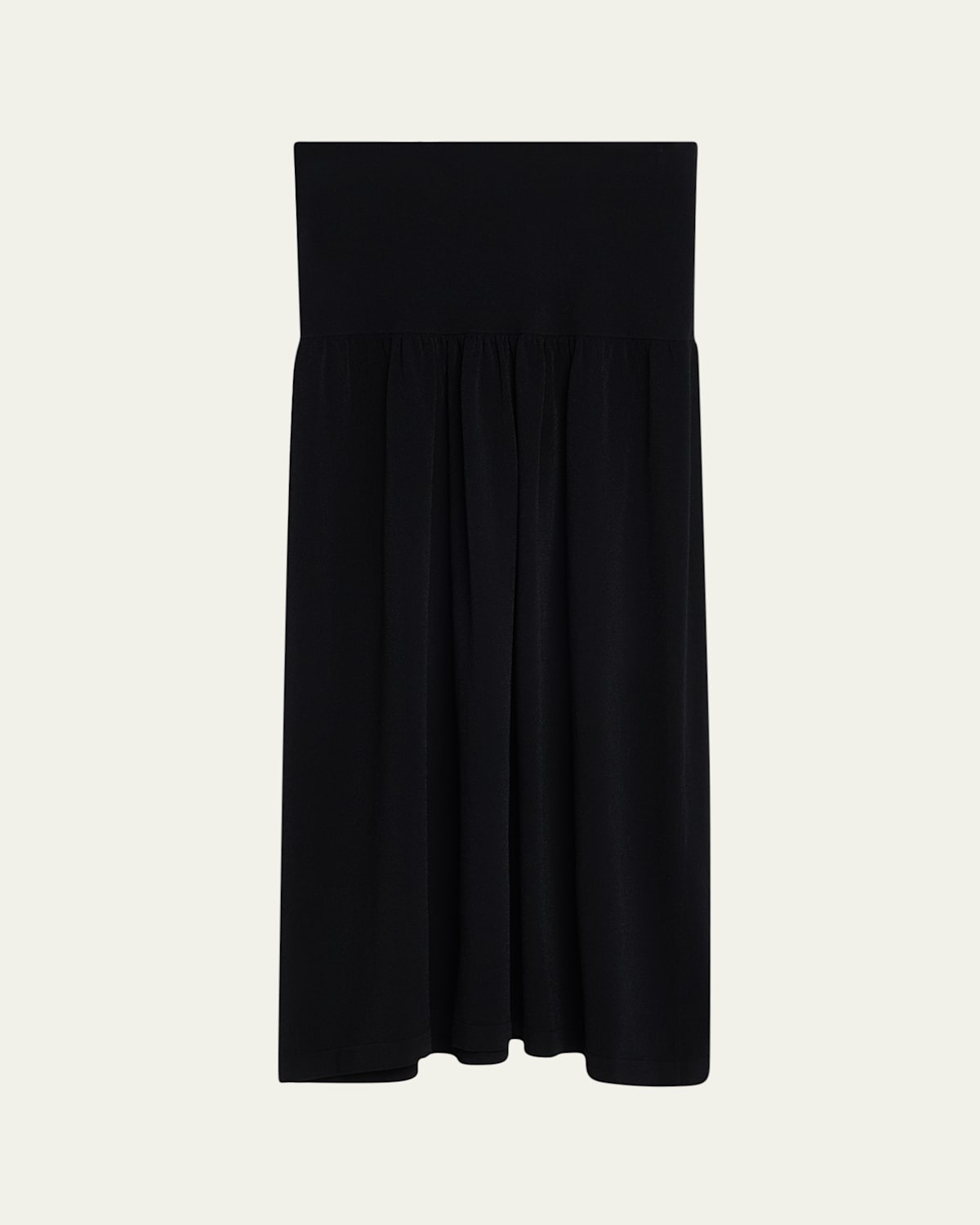 Vince Compact Drop-waist Skirt In Black