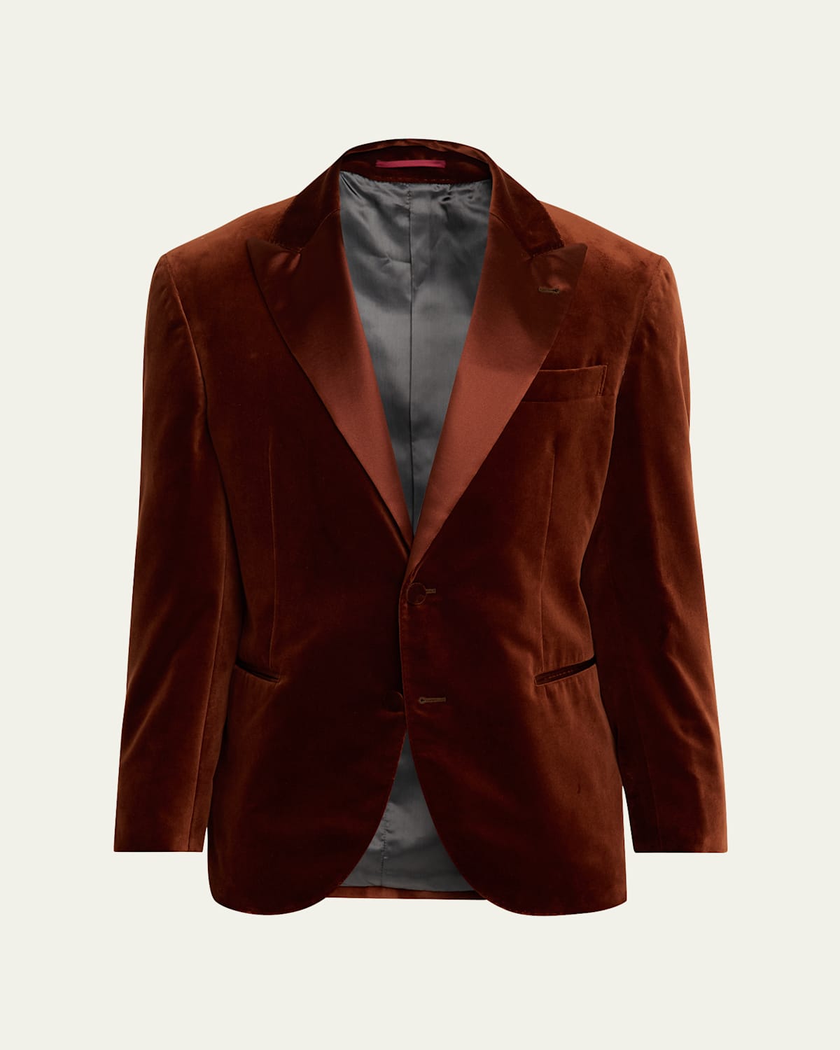 Brunello Cucinelli Silk-blend Blazer In Brown