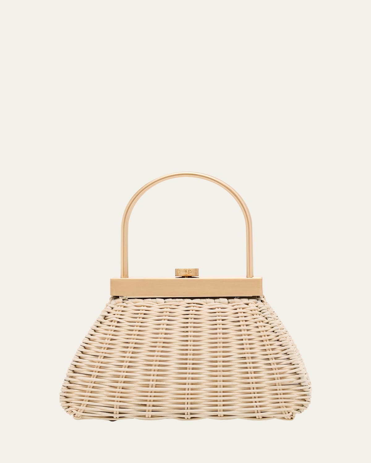 Estelle Rattan Top-Handle Bag