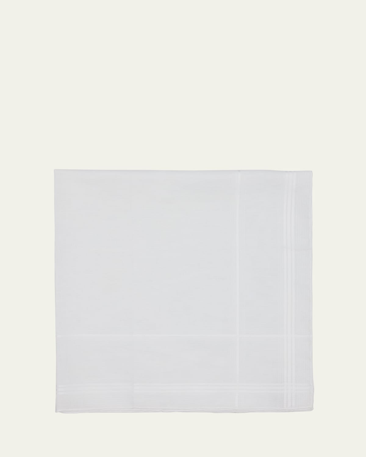 Men's Cotton and Linen Tonal Pocket Handkerchief
