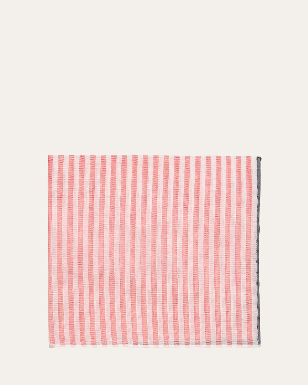 Simonnot Godard Men's Cotton Bengal Stripe Pocket Handkerchief