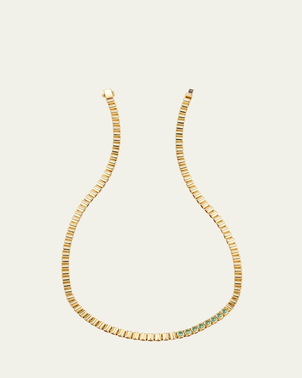 TUBBO Emerald Tennis Necklace