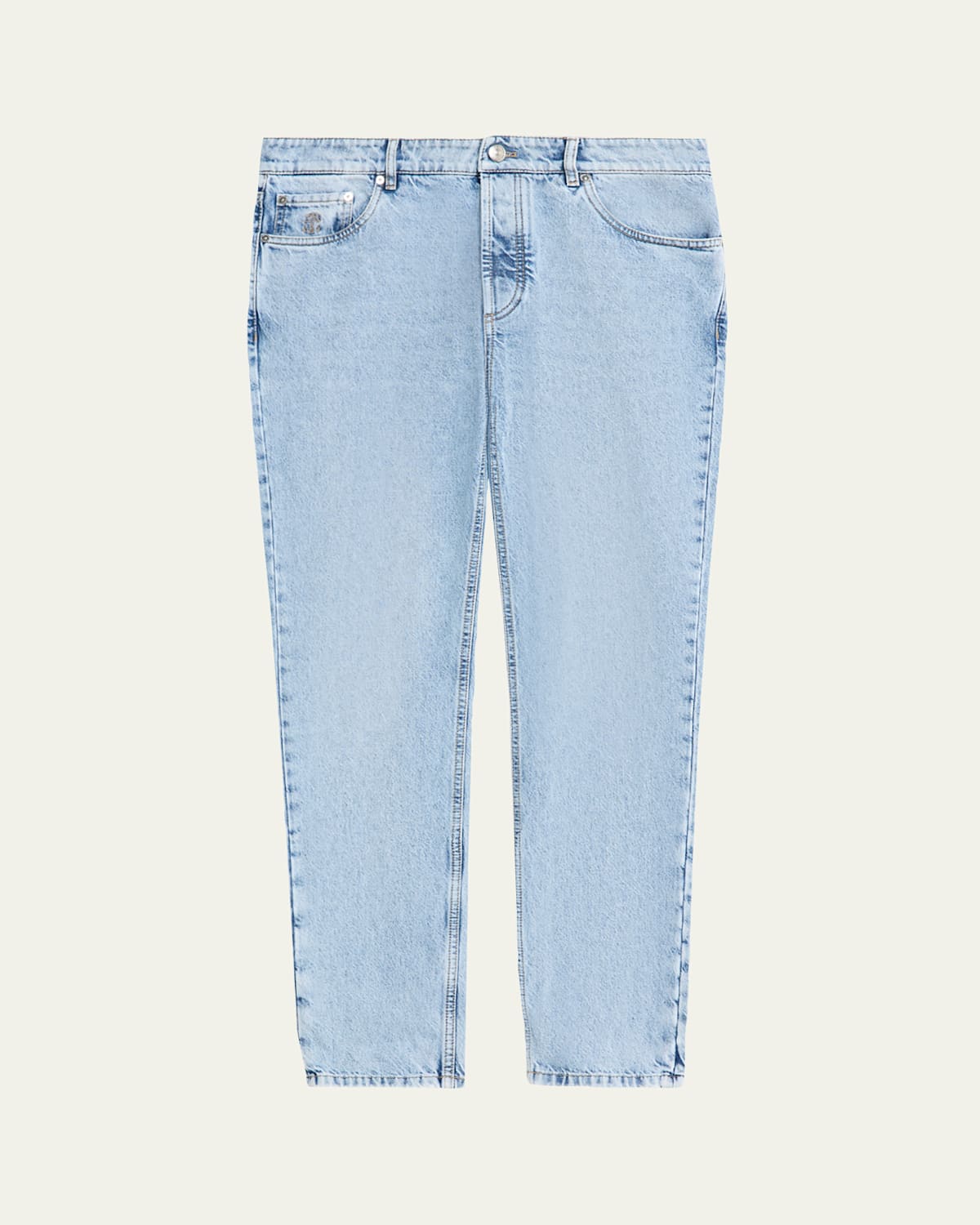 Men's Slim Light-Wash Denim Jeans