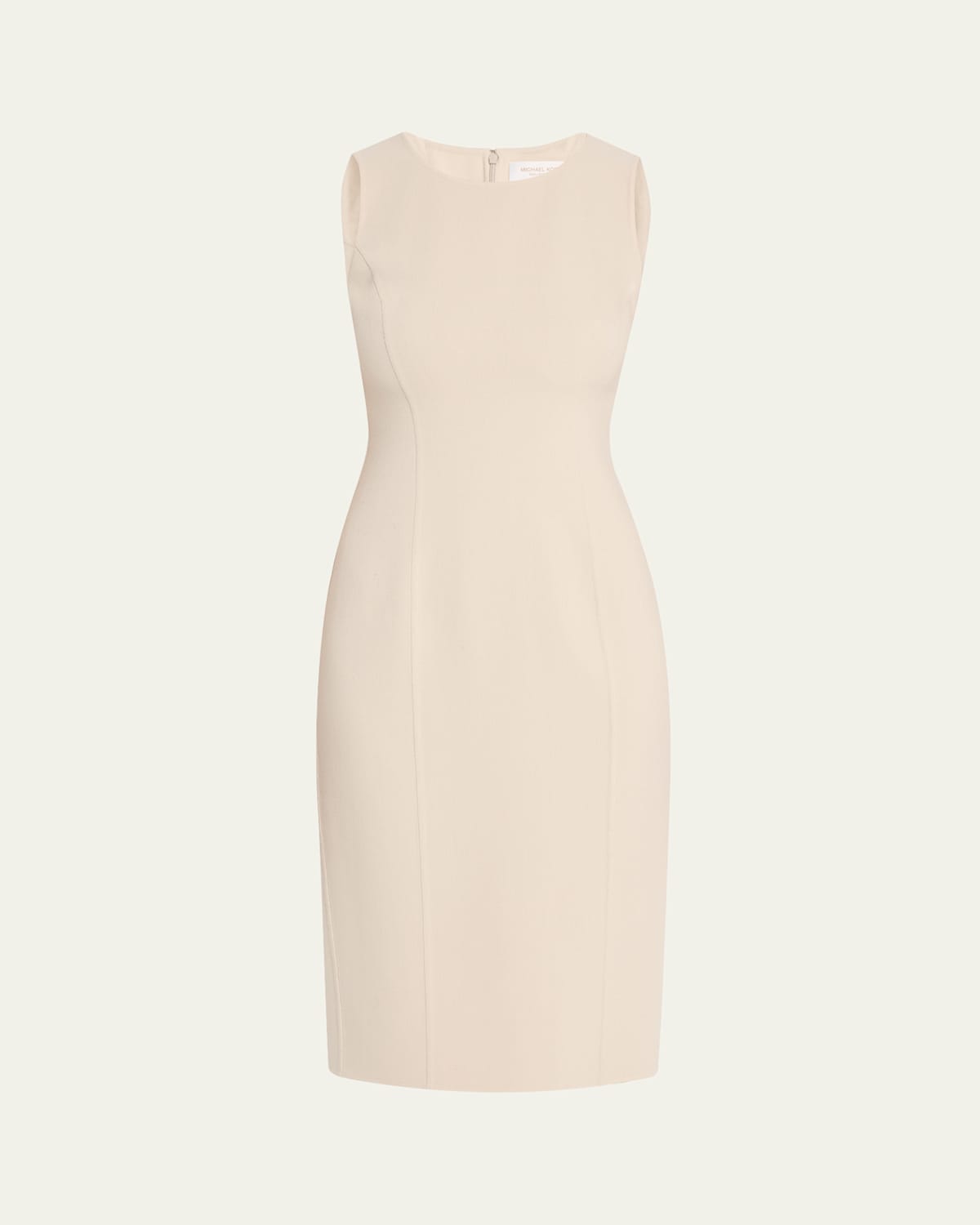 Sleeveless Sheath Wool-Blend Dress