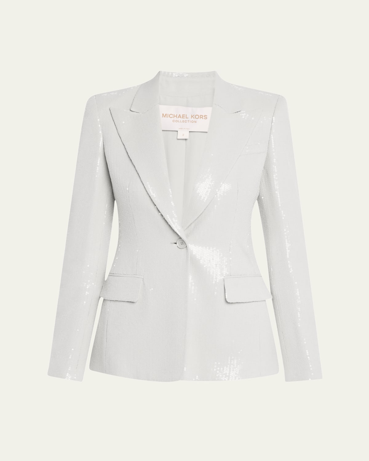 Georgina Sequined One-Button Blazer
