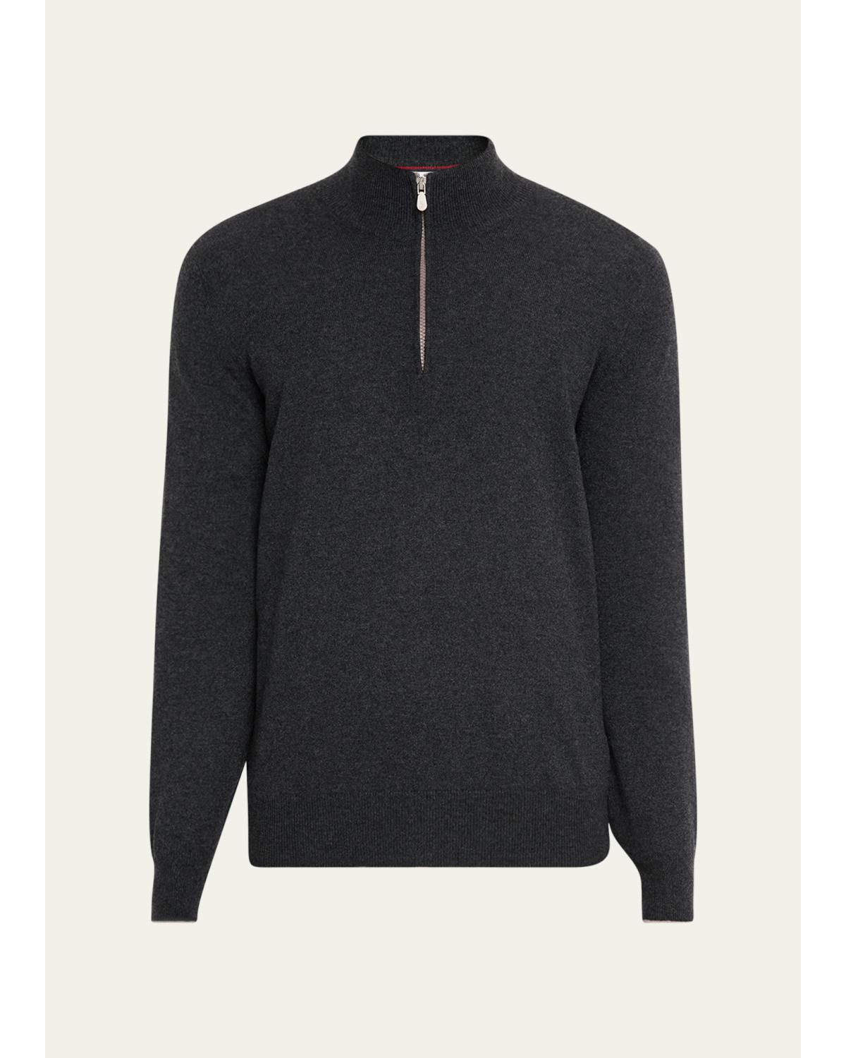 Men'S Cashmere Quarter-Zip Sweater