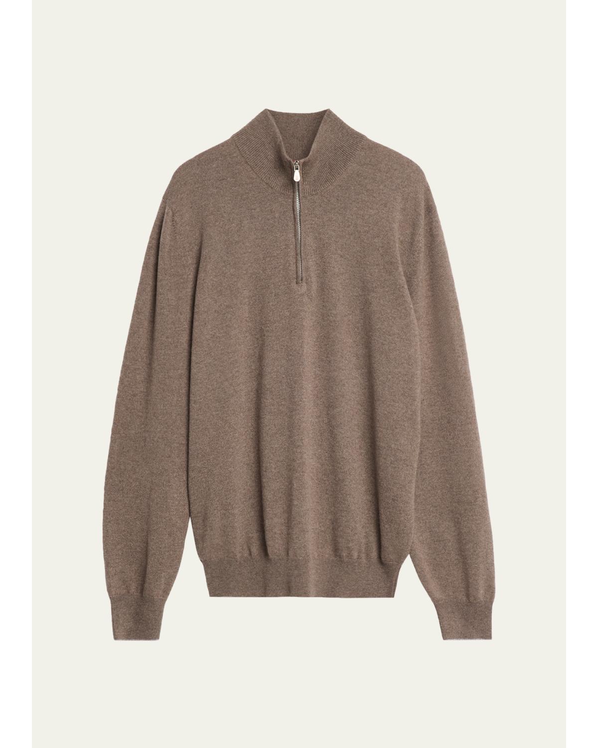 Men'S Cashmere Quarter-Zip Sweater