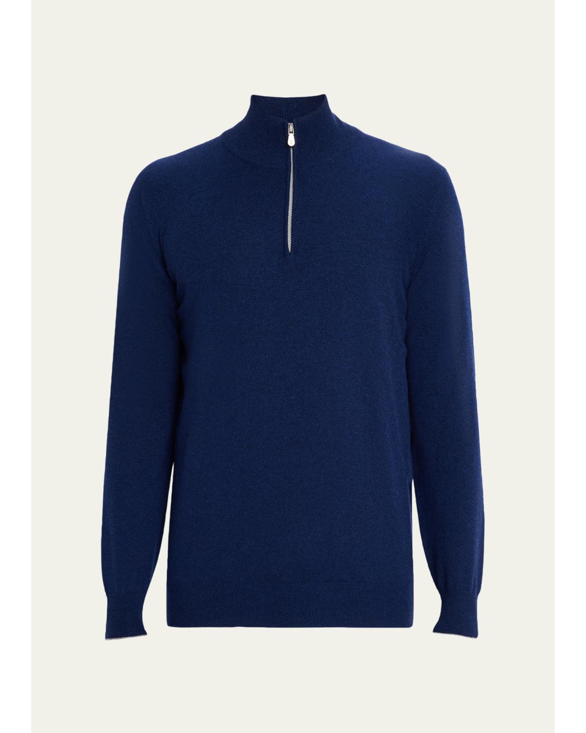 Men's Cashmere Quarter-Zip Sweater