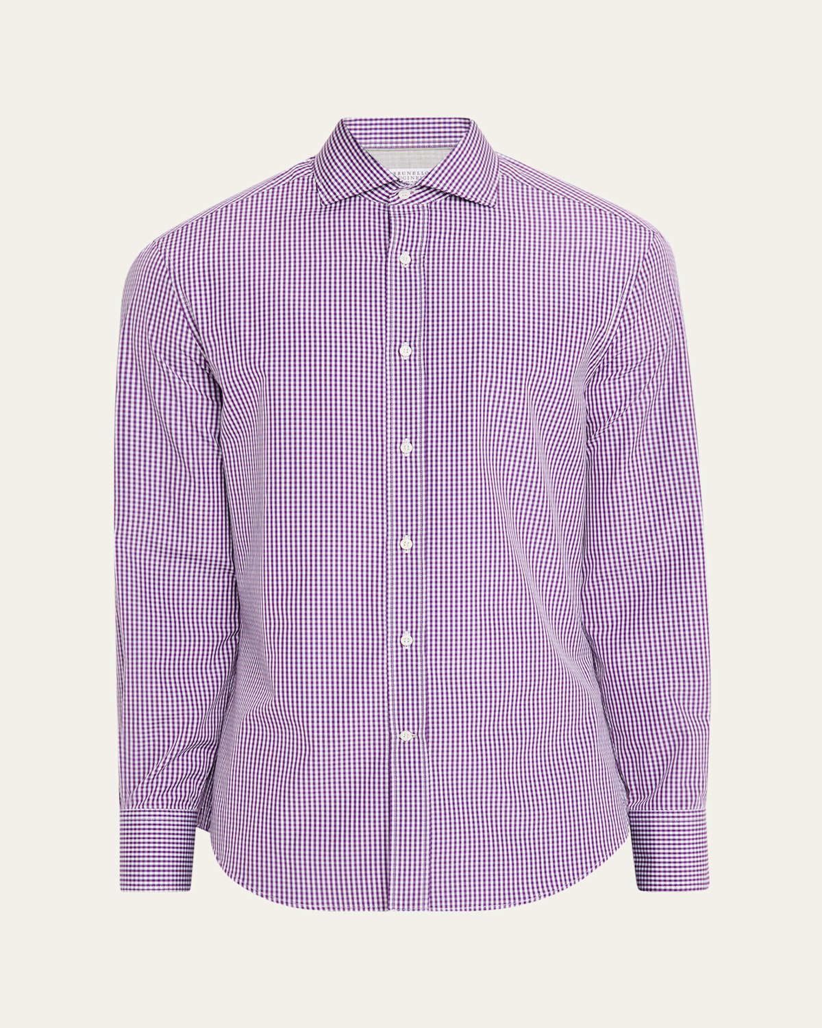 Men's Gingham Check Long-Sleeve Shirt