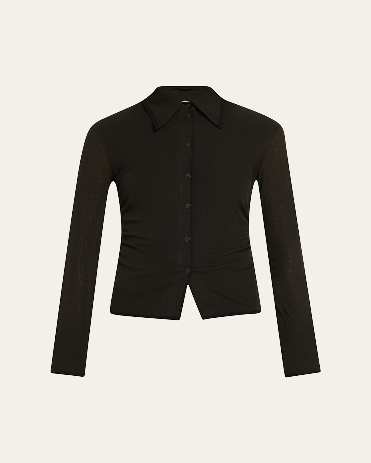 Idana Long-Sleeve Button-Front Top