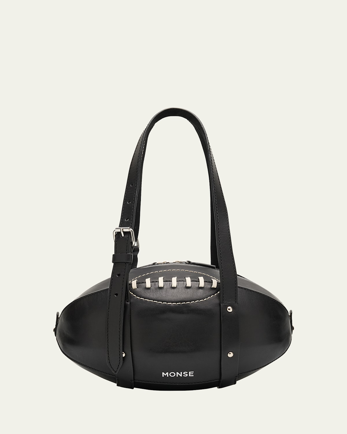 Leather Football Shoulder Bag