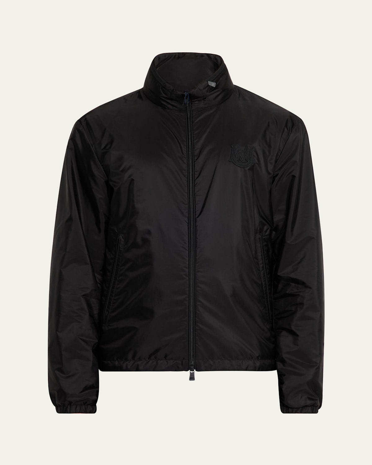 Moncler Coupe-vent Vanoise En Jacquard Monogramme In Black