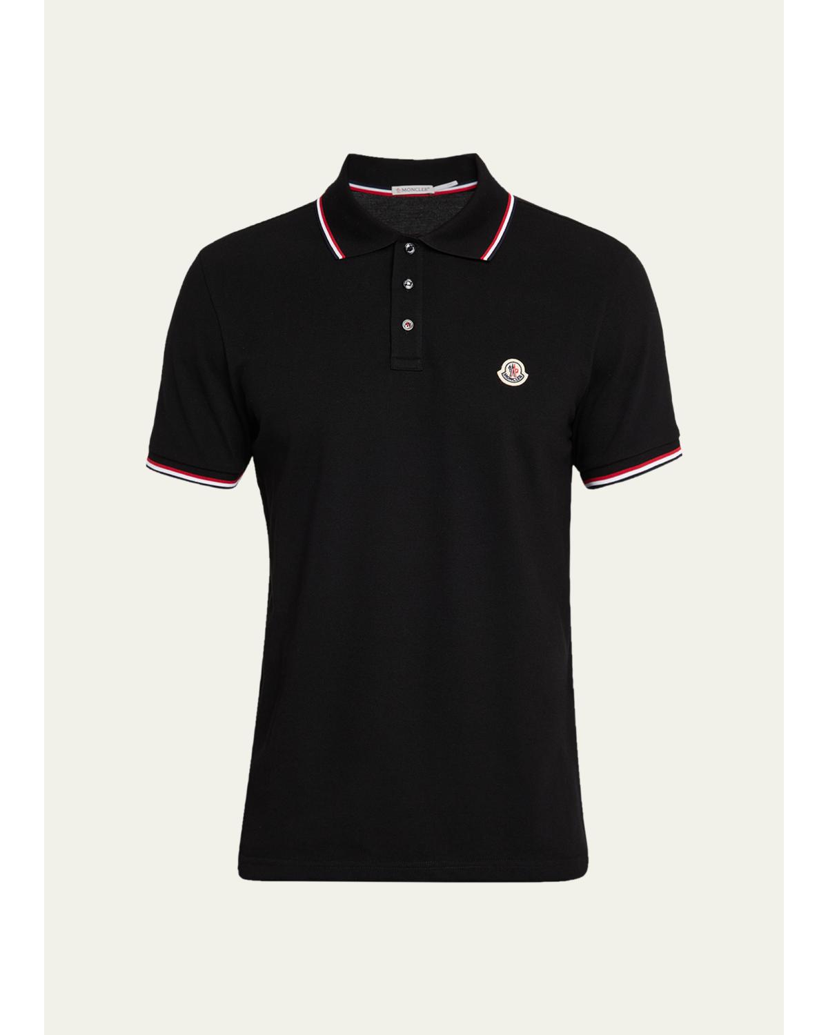 Men'S Short Sleeve Polo With Contrast Sleeves